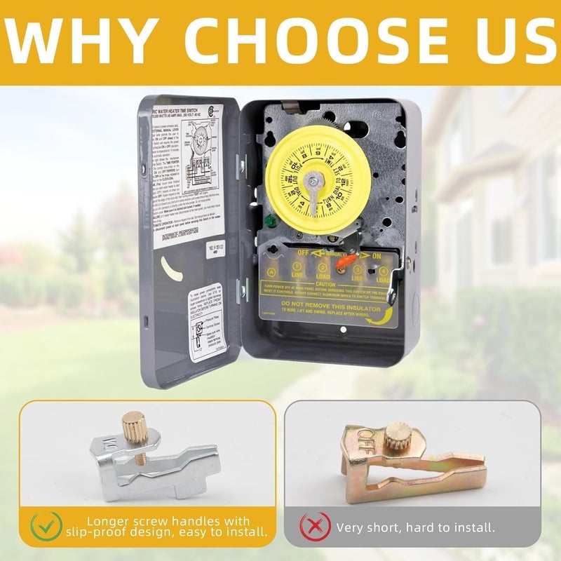 Pretwad 6 PCS Time Switch Replacement Trippers Kit Compatible with Intermatic 156T1978A for T100 Series Clock Dial Trippers Timers Intermatic Timer Parts, Pool Timer On Off Clip Parts - Image 5